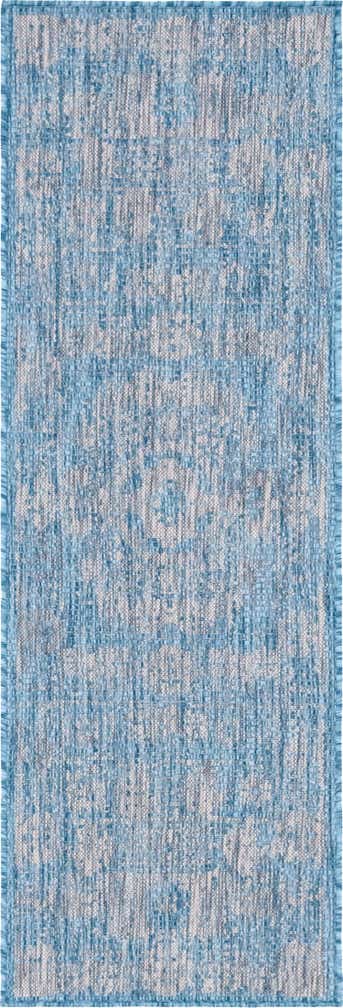 2' x 6' Easy-Clean Traditional Indoor / Outdoor Runner Rug