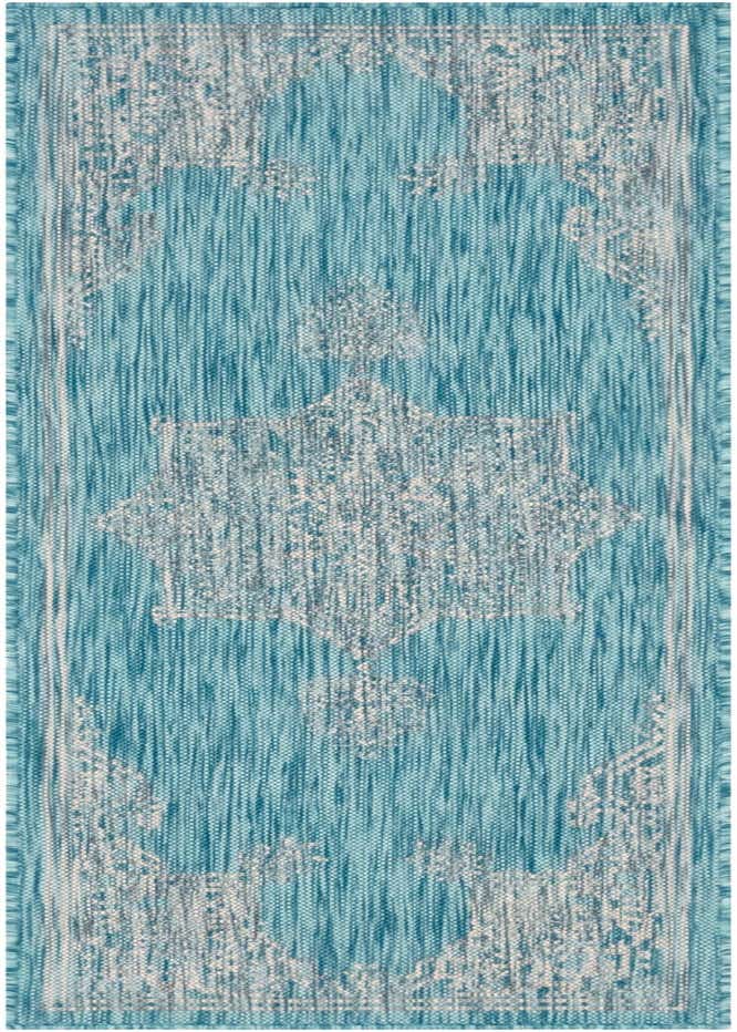 2' x 6' Easy-Clean Traditional Indoor / Outdoor Runner Rug