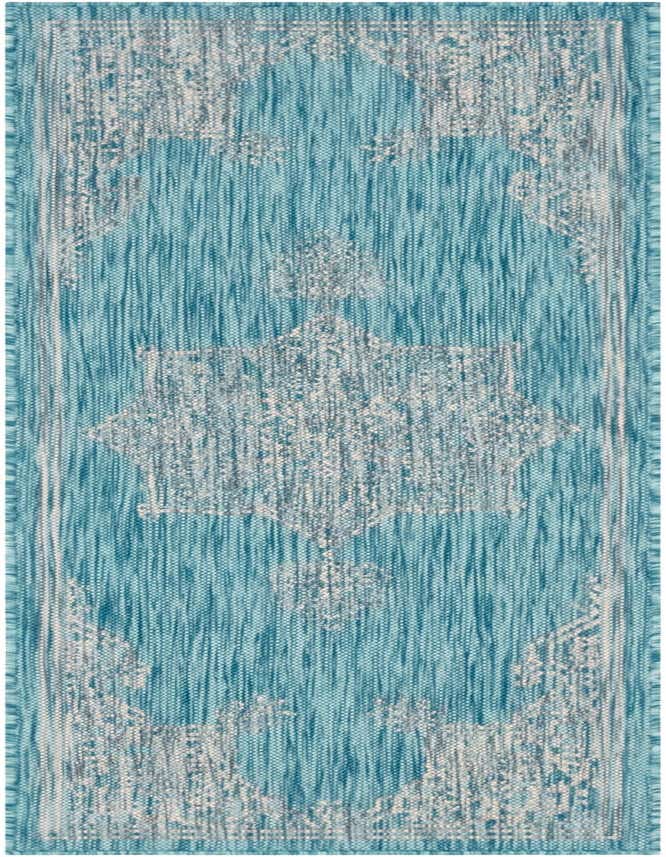 2' x 6' Easy-Clean Traditional Indoor / Outdoor Runner Rug