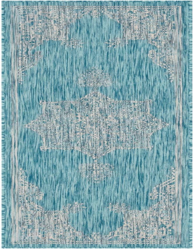 Detail image of 2' x 6' Easy-Clean Traditional Indoor / Outdoor Runner Rug