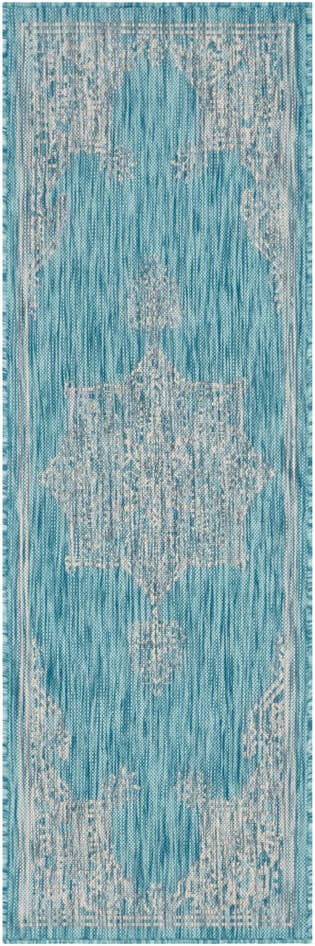 Detail image of 2' x 6' Easy-Clean Traditional Indoor / Outdoor Runner Rug