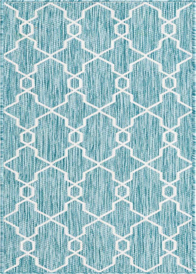 2' x 6' Easy-Clean Trellis Indoor / Outdoor Runner Rug