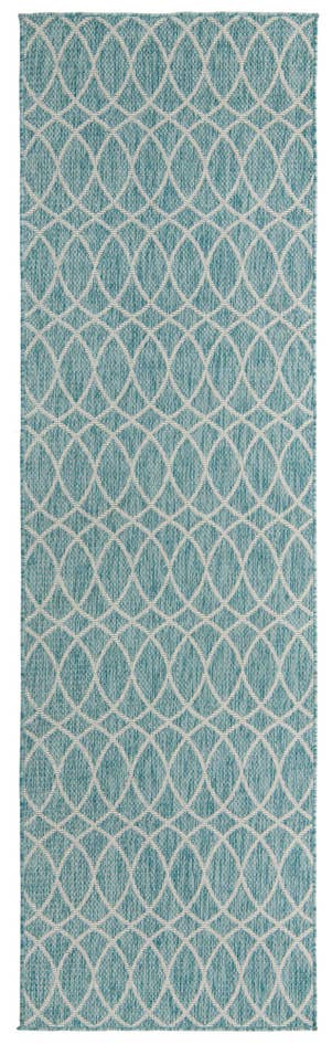 Detail image of 3' x 10' Easy-Clean Trellis Indoor / Outdoor Runner Rug
