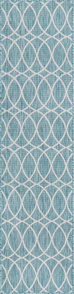 2' x 7' 10 Easy-Clean Trellis Indoor / Outdoor Runner Rug