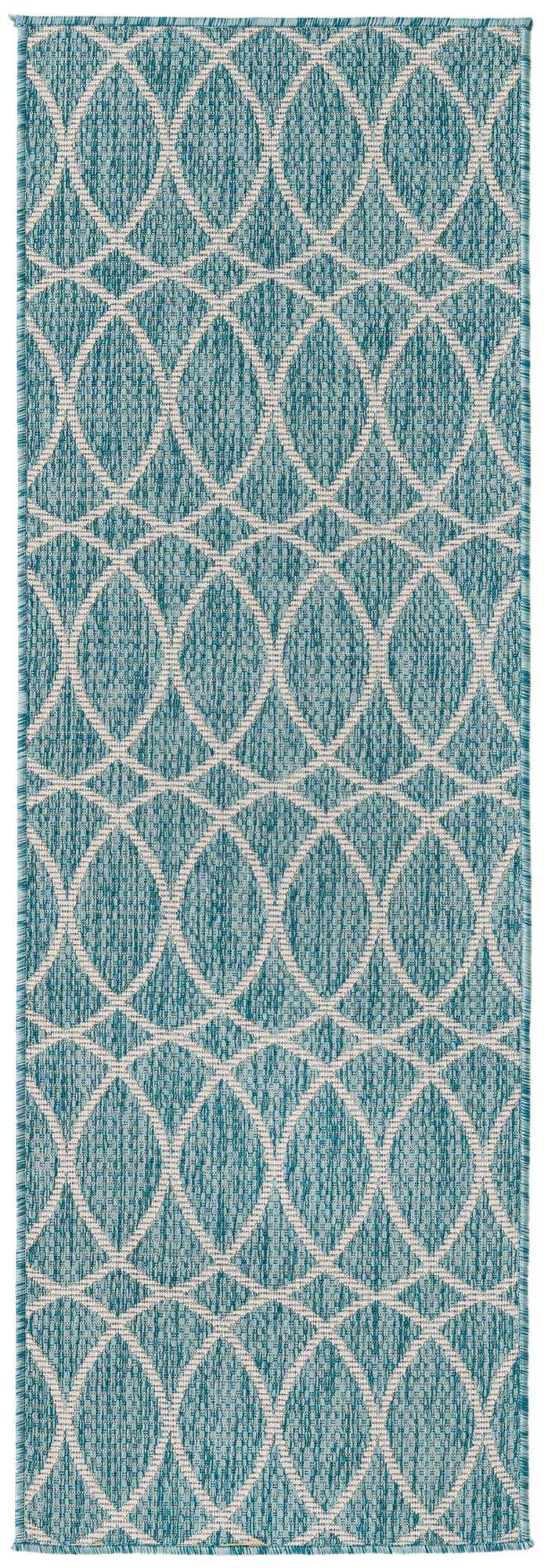 2' x 6' Easy-Clean Trellis Indoor / Outdoor Runner Rug