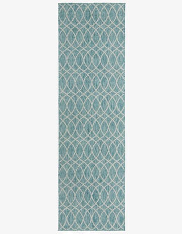 3' x 10' Easy-Clean Trellis Indoor / Outdoor Runner Rug