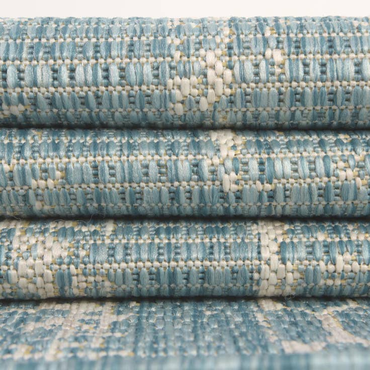 Detail image of 5' 3 x 5' 3 Easy-Clean Bohemian Indoor / Outdoor Square Rug