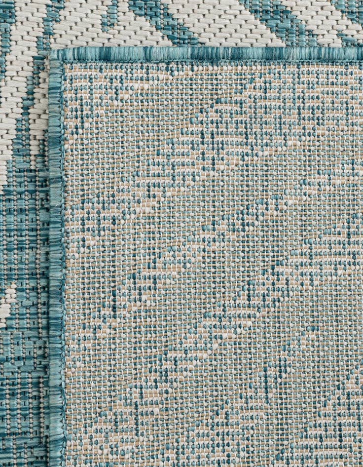 Detail image of 10' 8 x 10' 8 Easy-Clean Botanical Indoor / Outdoor Square Rug