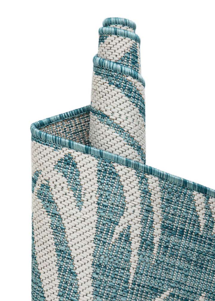 10' x 10' Easy-Clean Botanical Indoor / Outdoor Square Rug