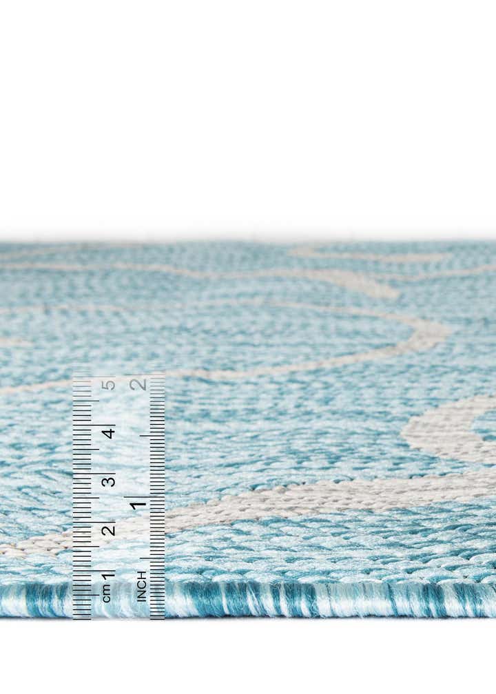 13' x 13' Easy-Clean Botanical Indoor / Outdoor Square Rug