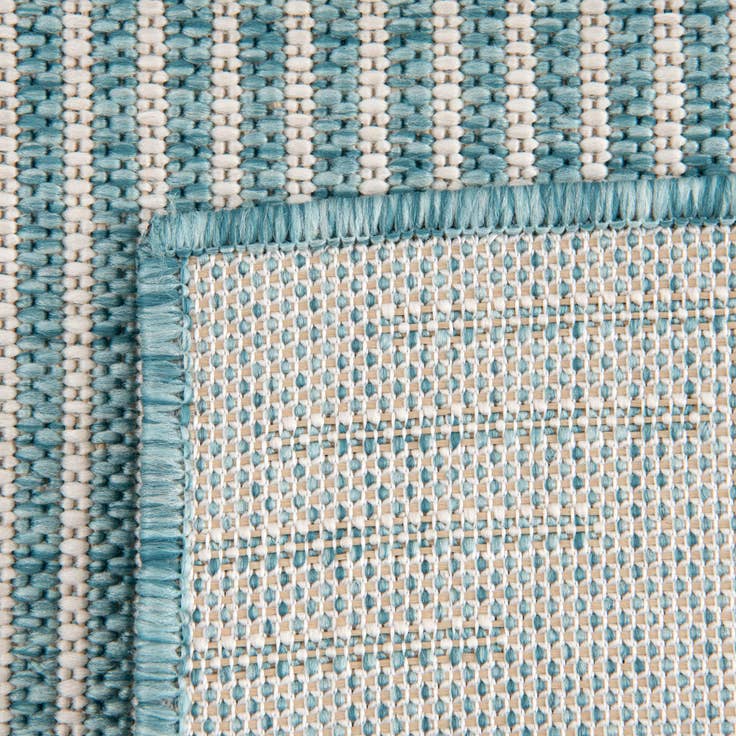 Detail image of 5' 3 x 5' 3 Easy-Clean Modern Indoor / Outdoor Square Rug