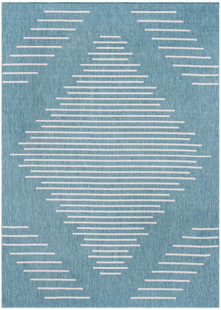10' 8 x 10' 8 Easy-Clean Modern Indoor / Outdoor Square Rug