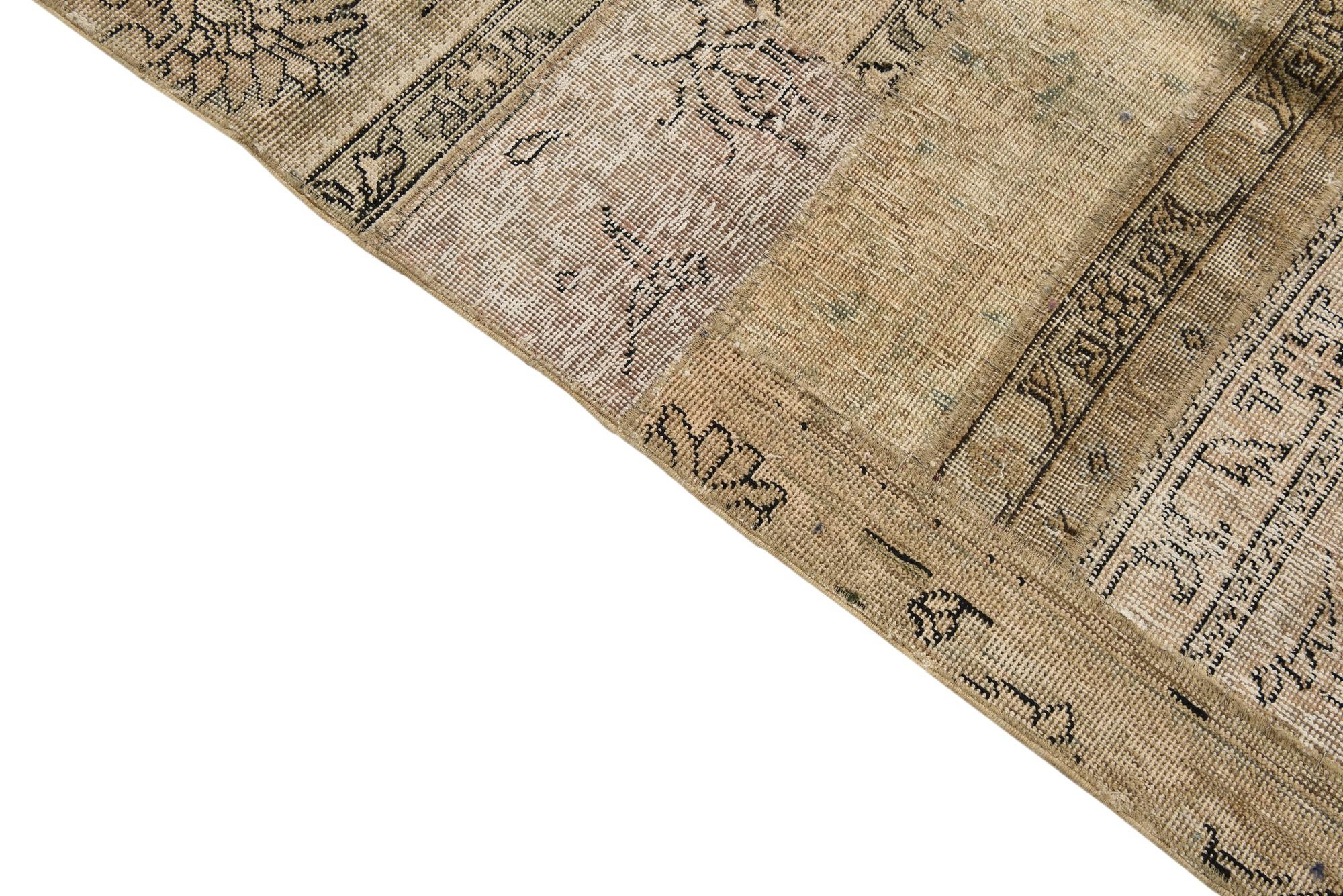 6' 1 x 9' 1 Hand Knotted Ultra Vintage Persian Wool Rug