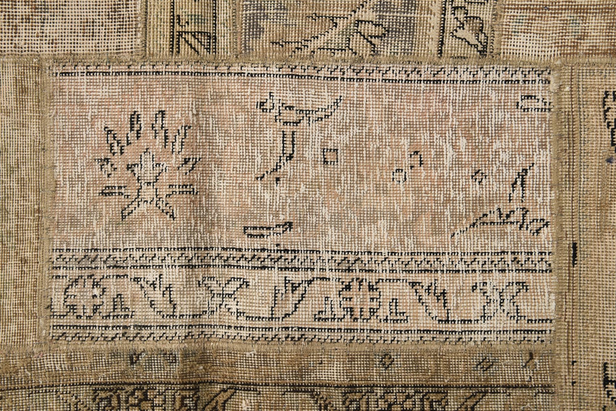 6' 1 x 9' 1 Hand Knotted Ultra Vintage Persian Wool Rug