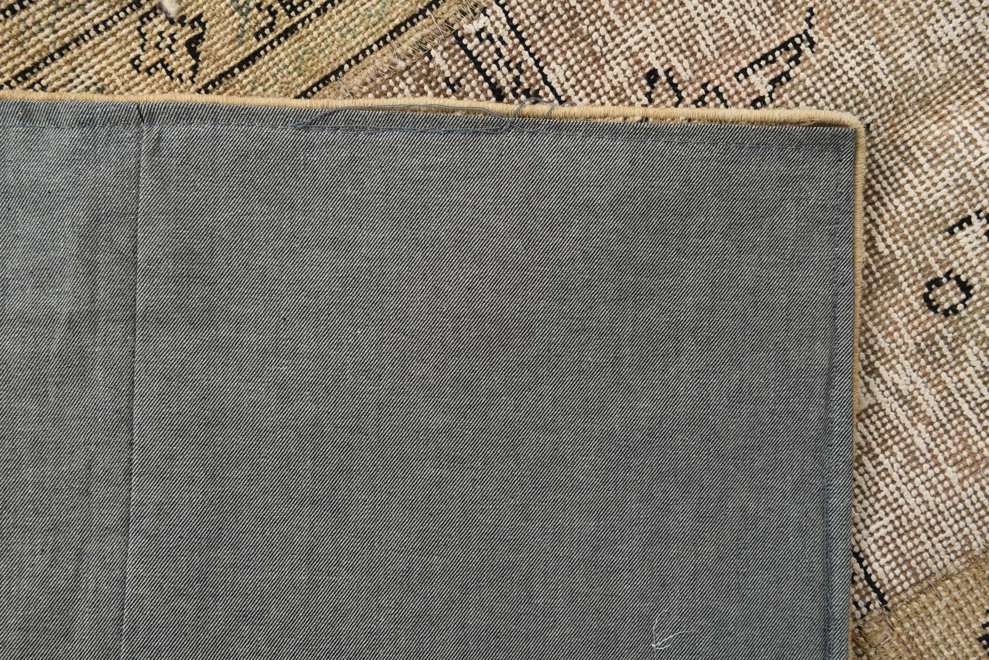 6' 1 x 9' 1 Hand Knotted Ultra Vintage Persian Wool Rug