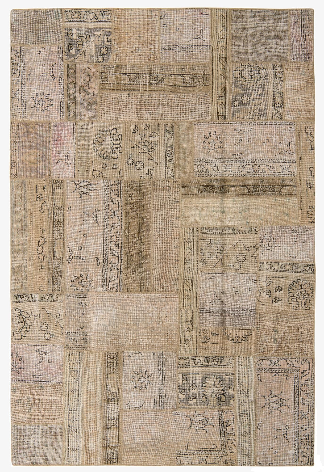 6' 1 x 9' 1  Hand Knotted Ultra Vintage Persian Wool Rug