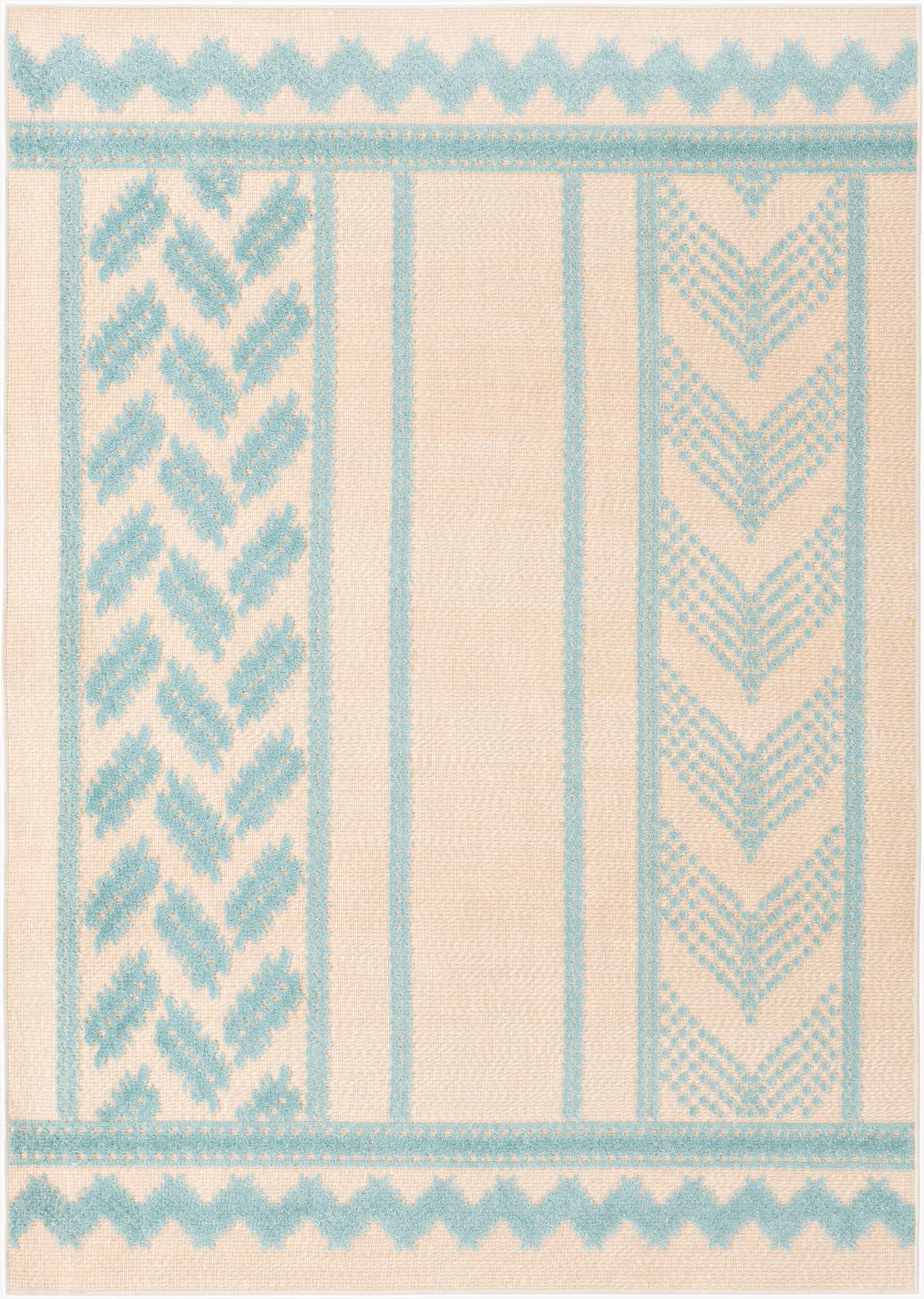 5' 3 x 7' 7  Washable  Indoor / Outdoor Rug