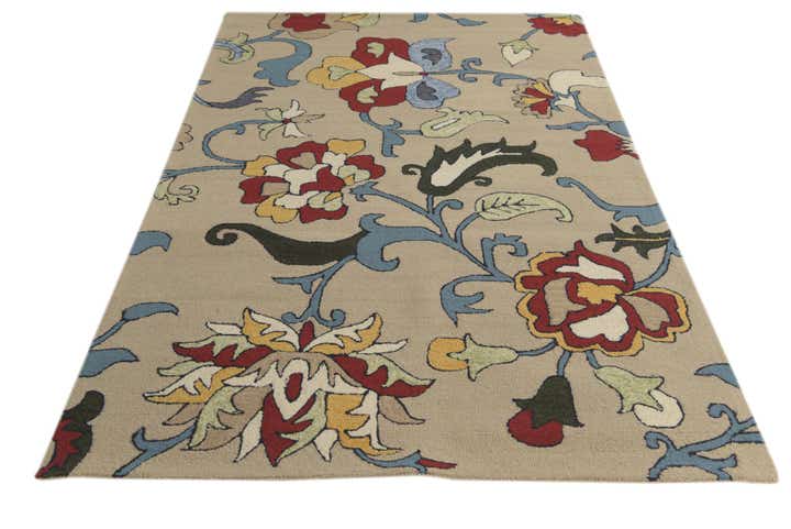 5' 1 x 8' Agra Wool Rug