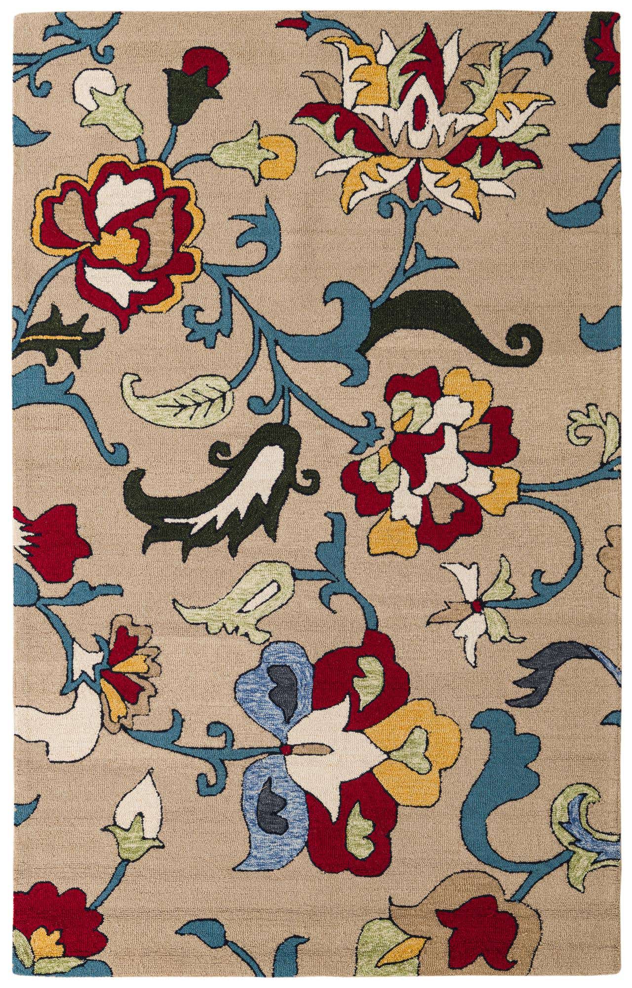 5' 1 x 8' Agra Wool Rug