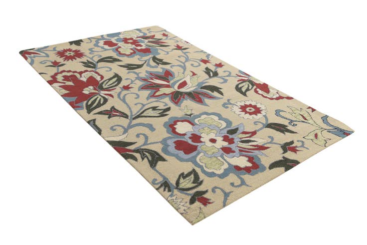 Detail image of 5' x 8' Agra Wool Rug