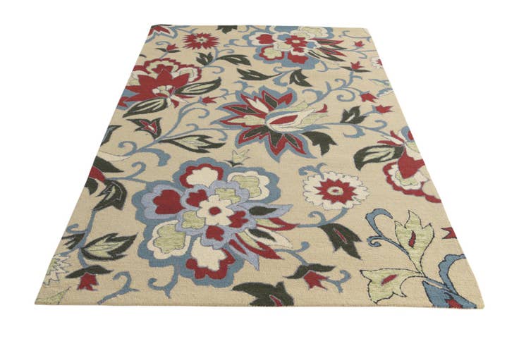 Detail image of 5' x 8' Agra Wool Rug