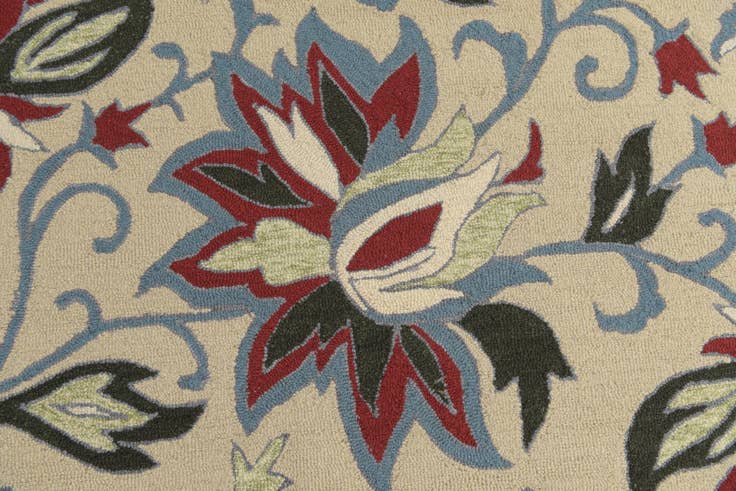 Detail image of 5' x 8' Agra Wool Rug