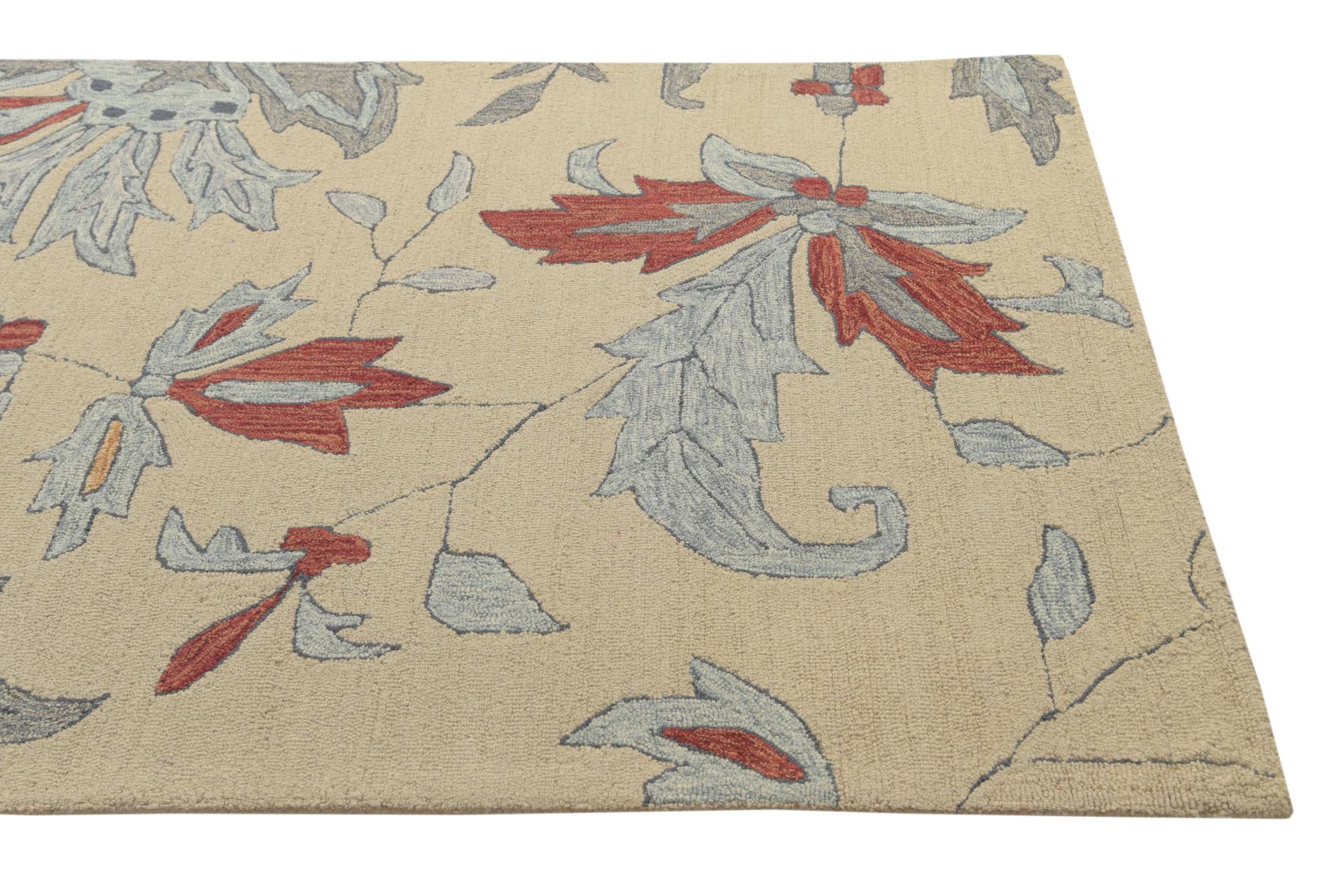 5' 2 x 8' Agra Wool Rug