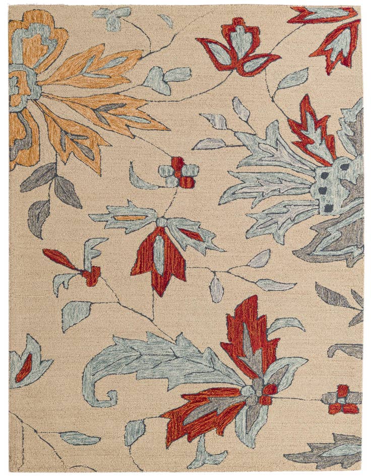 Detail image of 5' 2 x 8' Agra Wool Rug