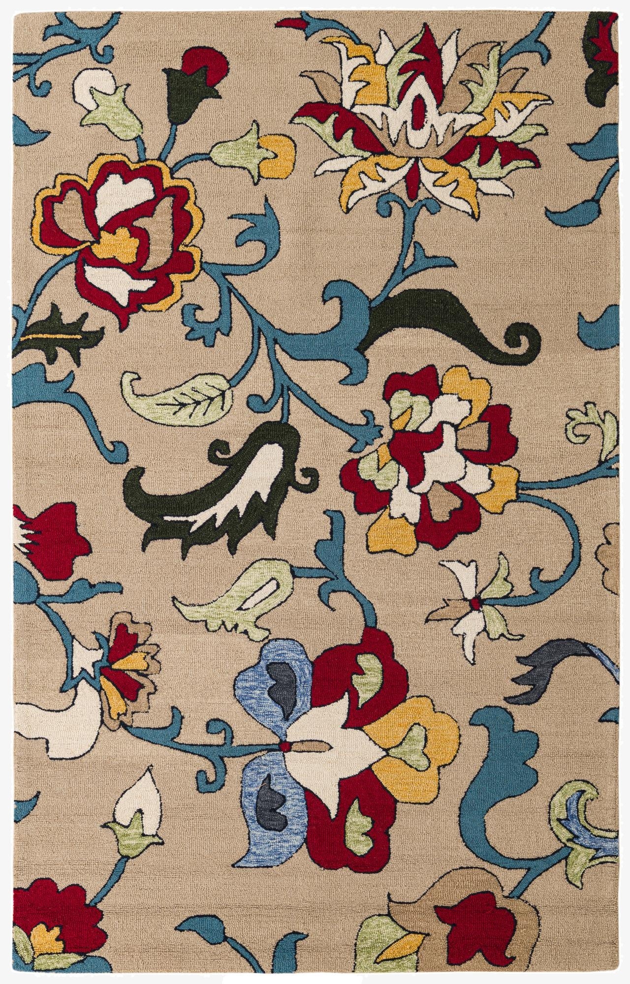 5' 1 x 8' Agra Wool Rug