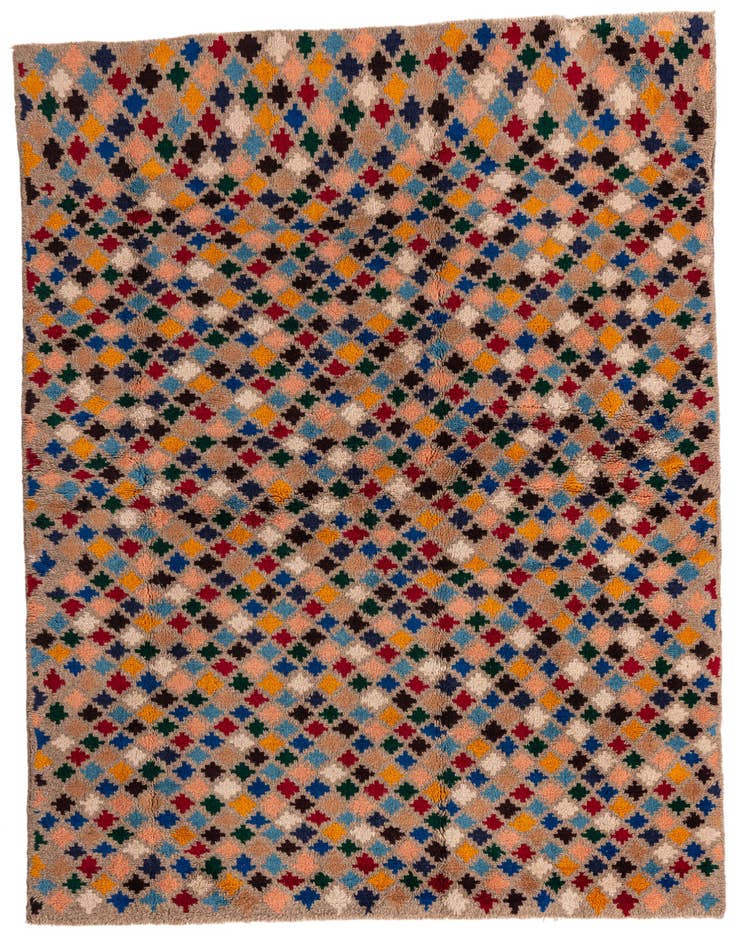 Detail image of 4' 10 x 6' 9 Hand Knotted Balouch Wool Rug
