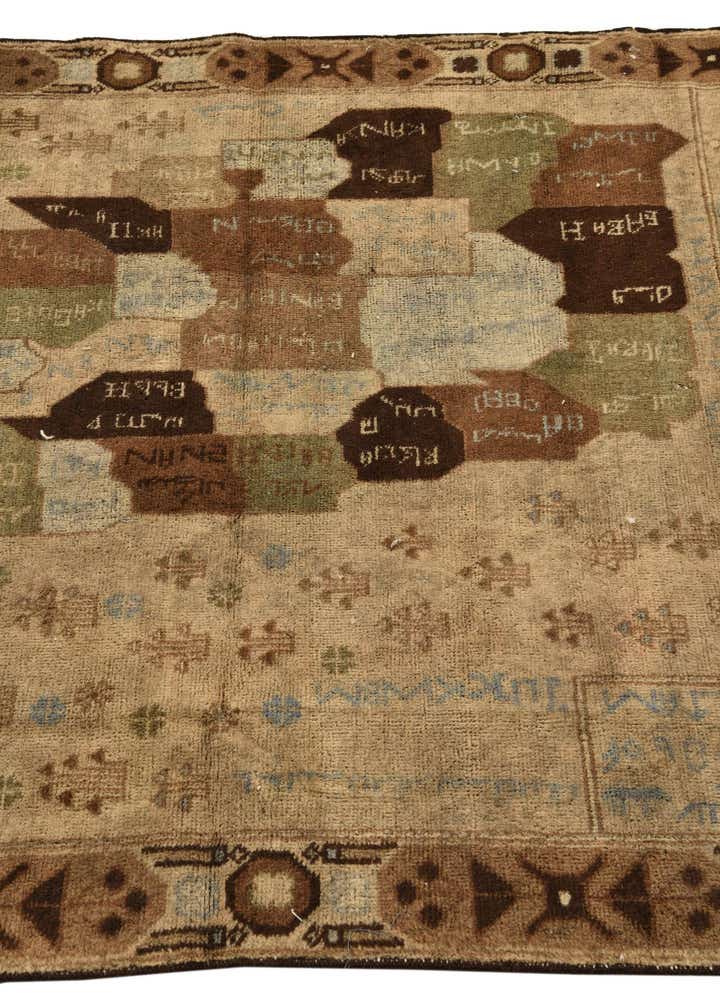 4' x 6' 5 Hand Knotted Balouch Persian Wool Rug