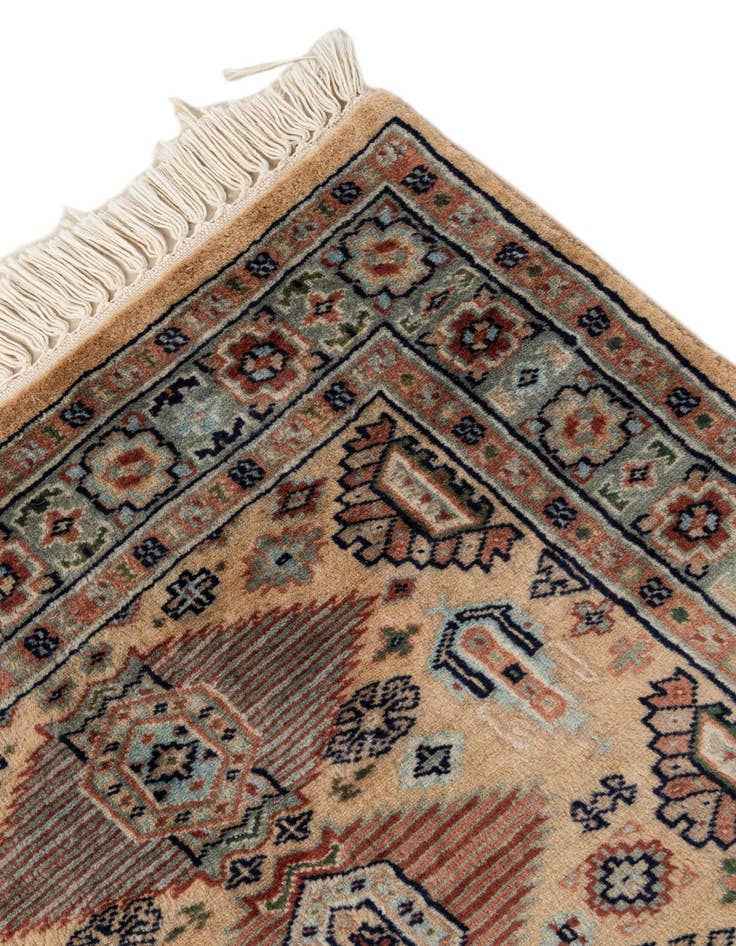 Detail image of 2' 7 x 4' 6  Hand Knotted Bokhara Oriental Wool Rug