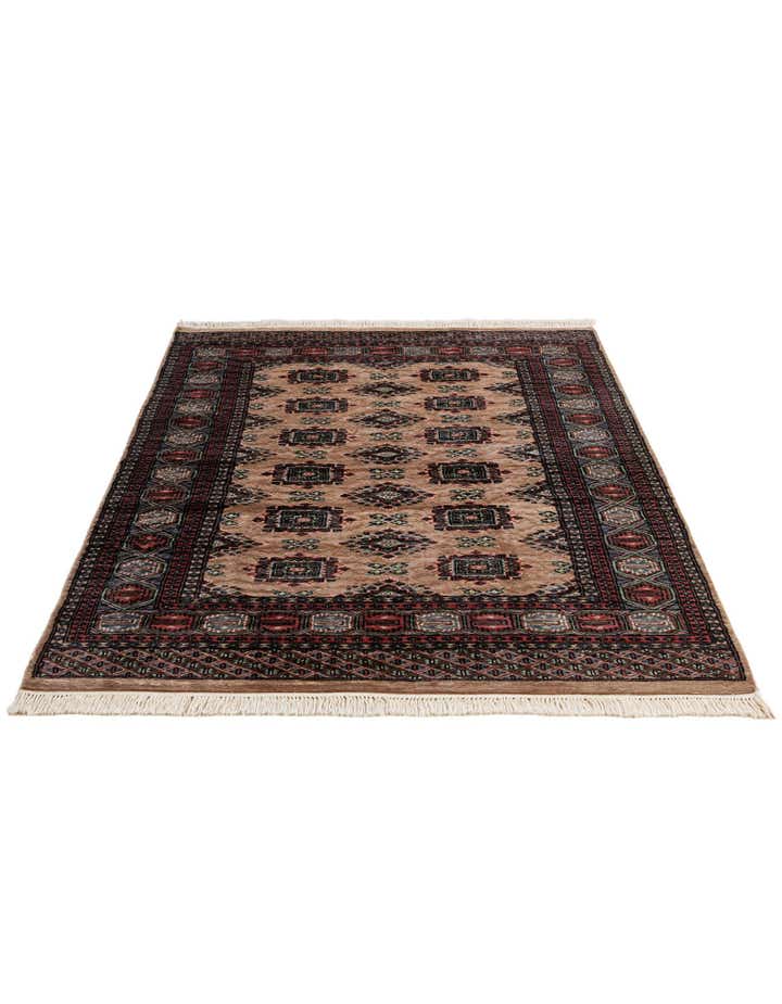 4' x 6' 5 Hand Knotted Bokhara Oriental Rug