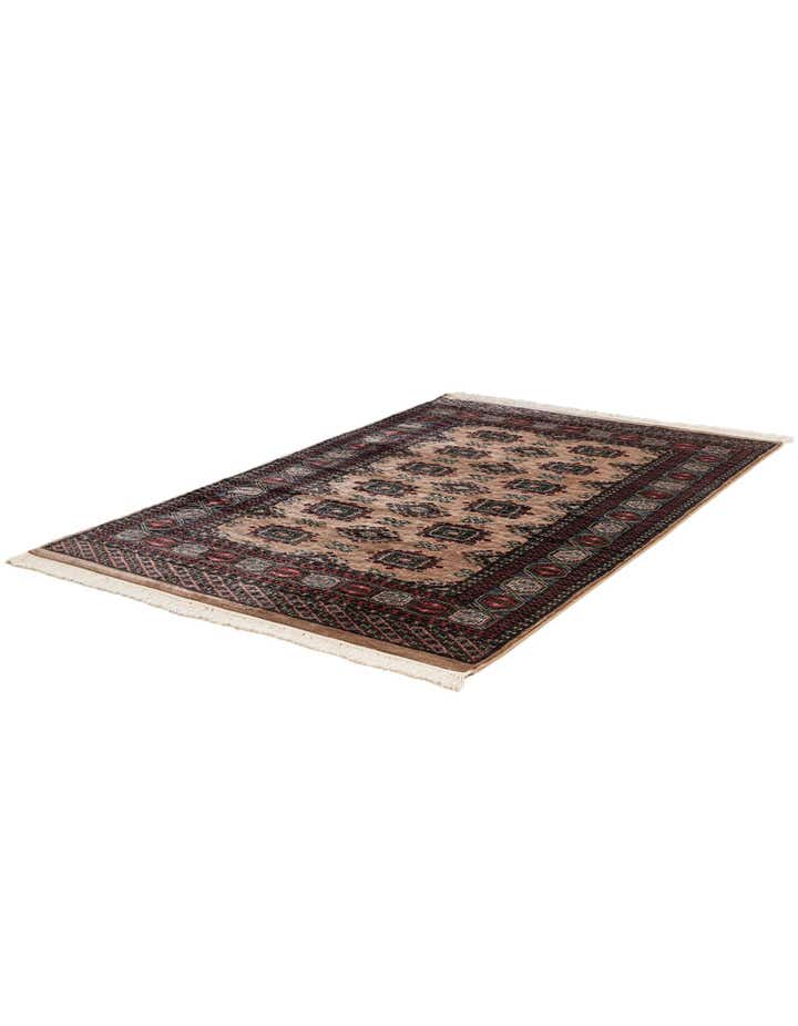 4' x 6' 5 Hand Knotted Bokhara Oriental Rug