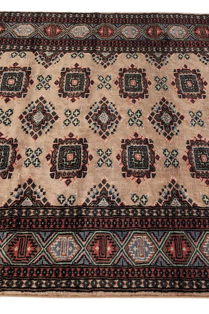 4' x 6' 5 Hand Knotted Bokhara Oriental Rug