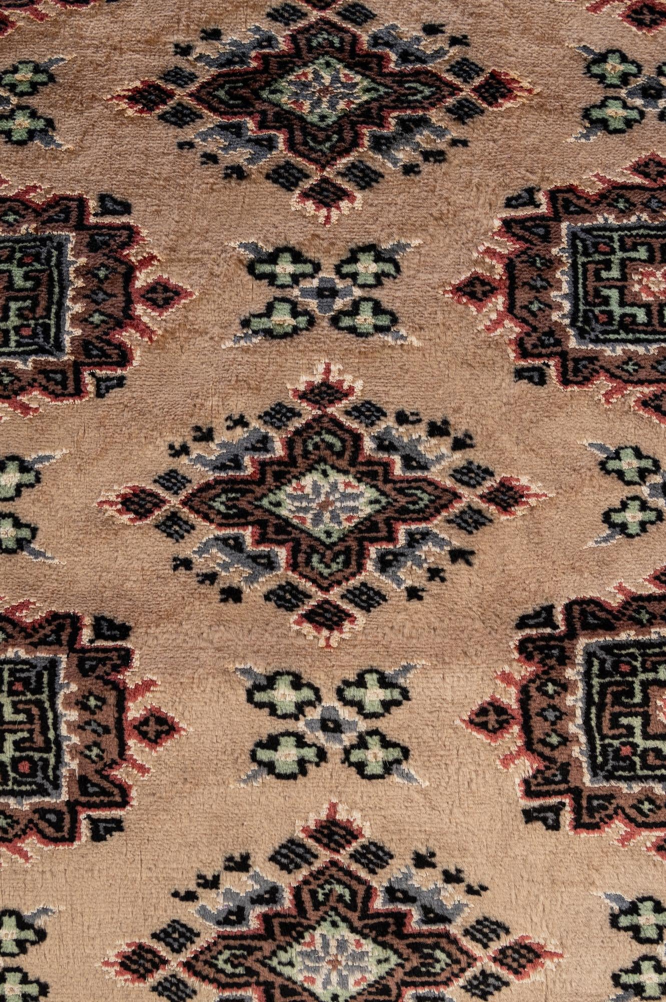 4' x 6' 5 Hand Knotted Bokhara Oriental Rug
