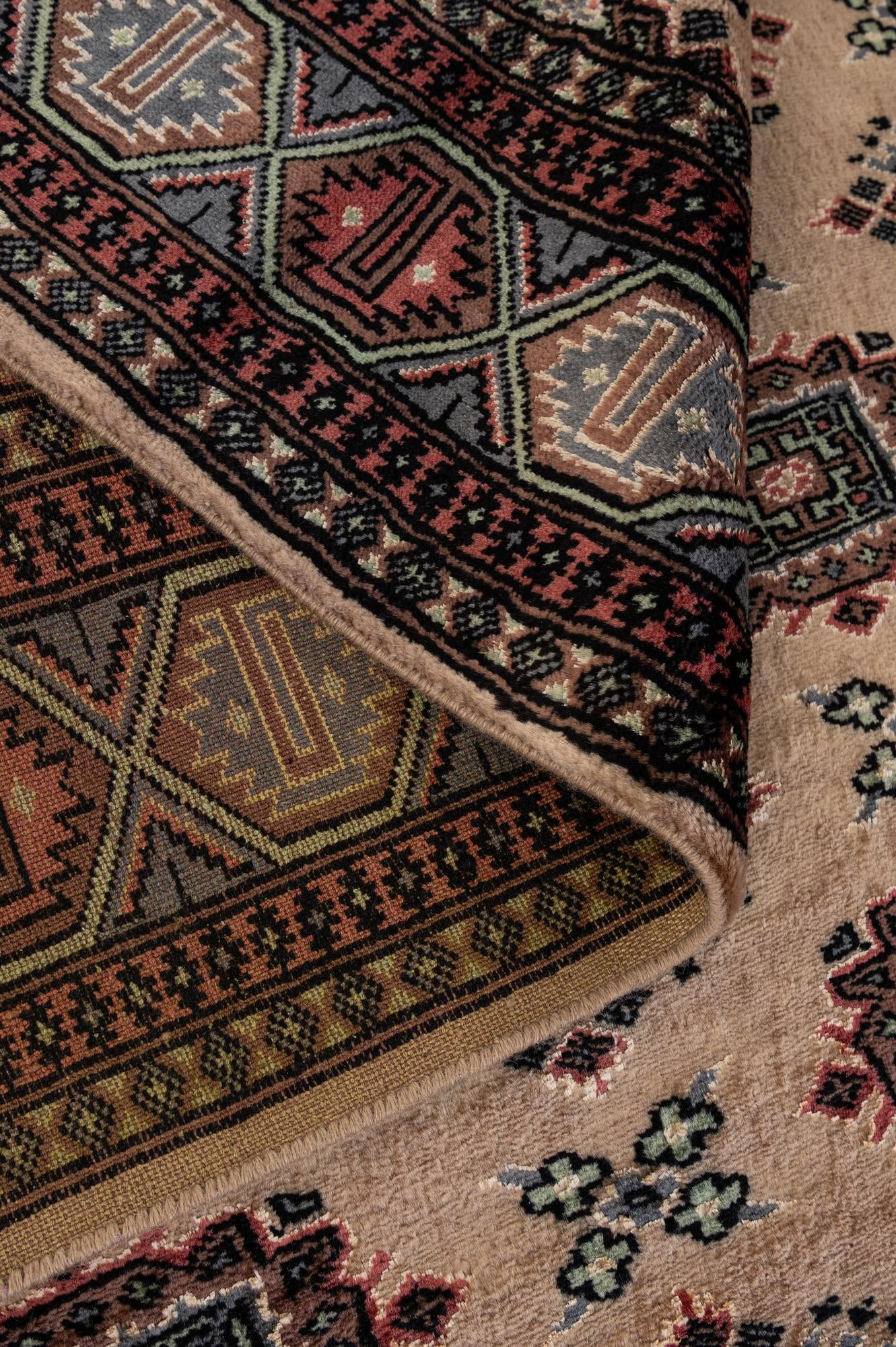 4' x 6' 5 Hand Knotted Bokhara Oriental Rug