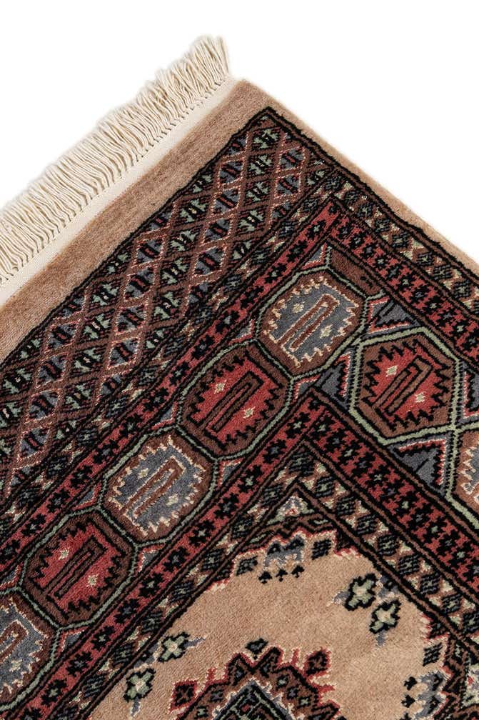 4' x 6' 5 Hand Knotted Bokhara Oriental Rug