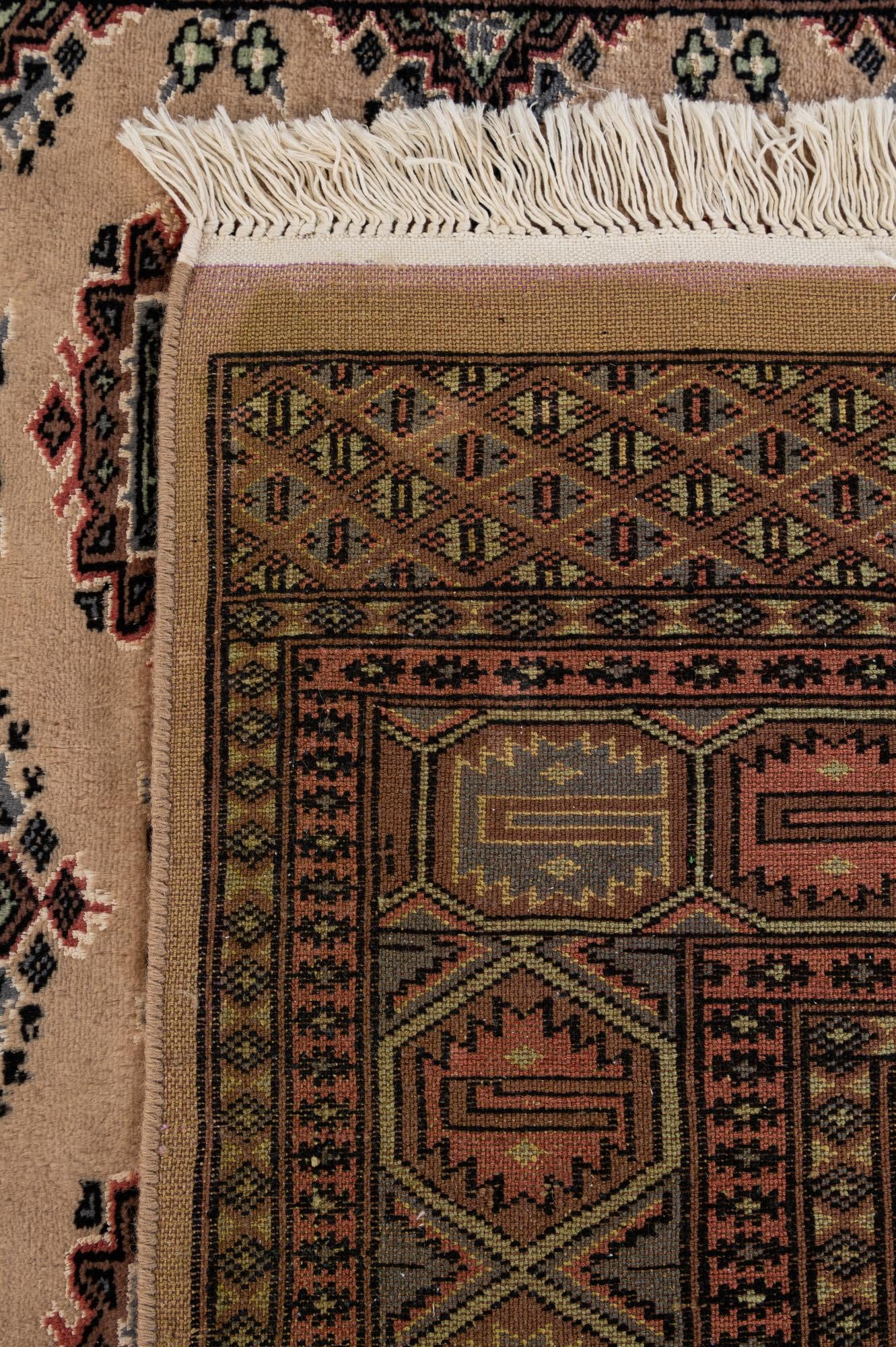 4' x 6' 5 Hand Knotted Bokhara Oriental Rug
