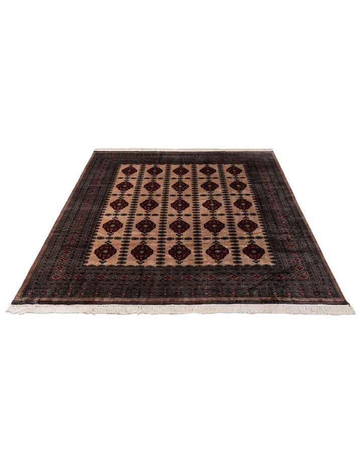 8' 3 x 9' 11 Hand Knotted Bokhara Oriental Wool Rug