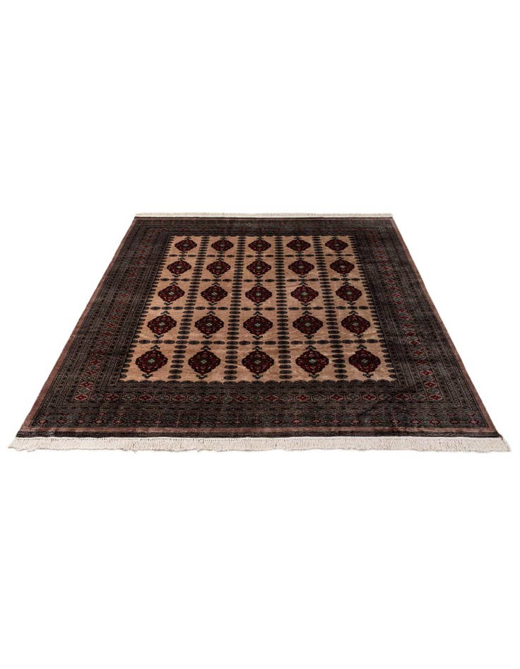 Detail image of 8' 3 x 9' 11 Hand Knotted Bokhara Oriental Wool Rug