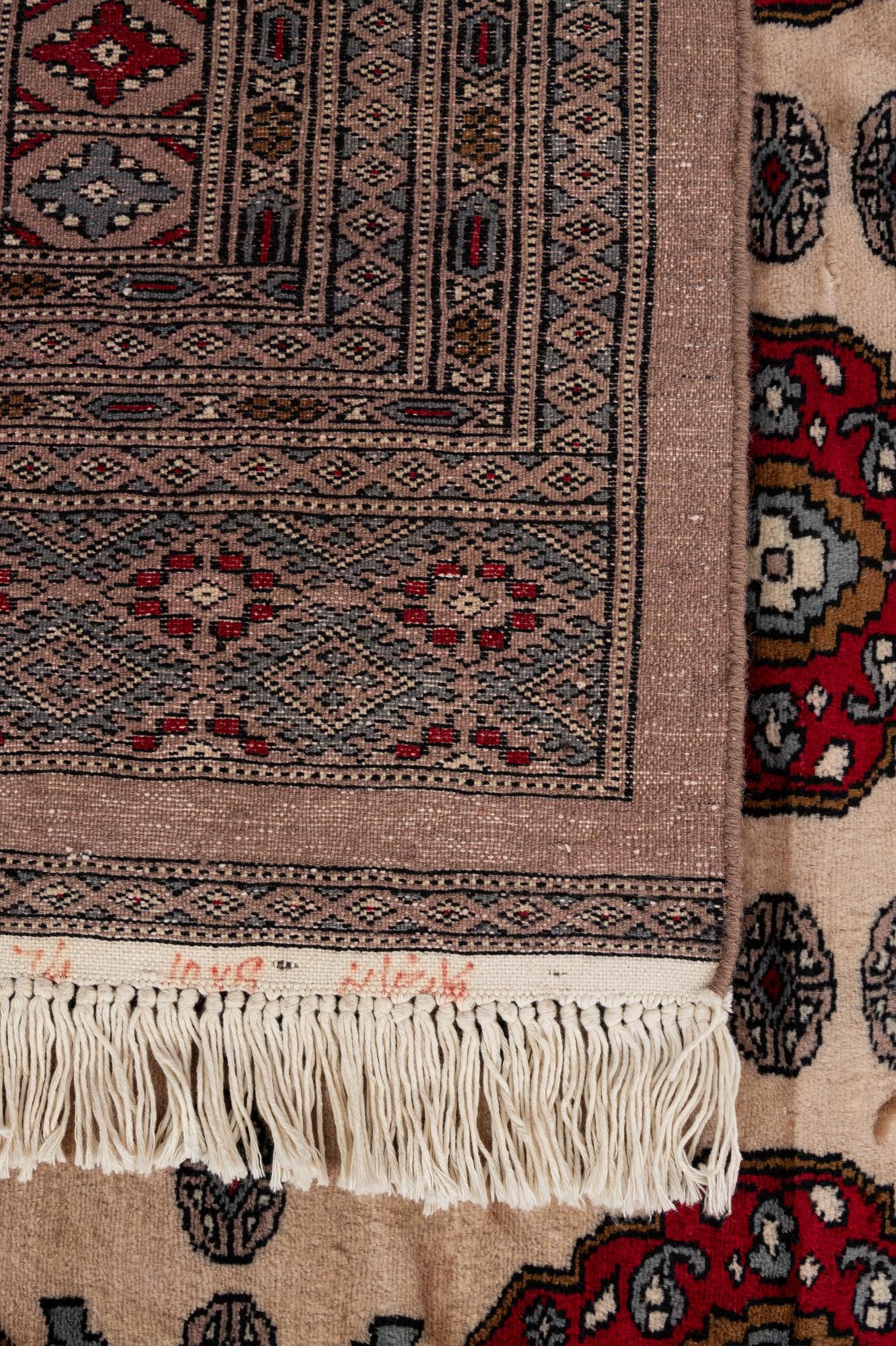 8' 3 x 9' 11 Hand Knotted Bokhara Oriental Wool Rug