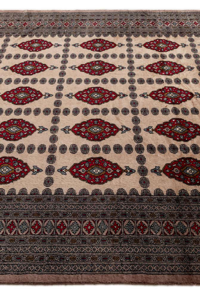 8' 3 x 9' 11 Hand Knotted Bokhara Oriental Wool Rug