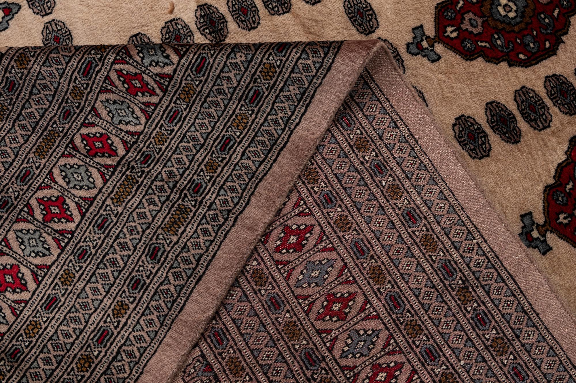 8' 3 x 9' 11 Hand Knotted Bokhara Oriental Wool Rug