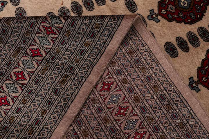 8' 3 x 9' 11 Hand Knotted Bokhara Oriental Wool Rug