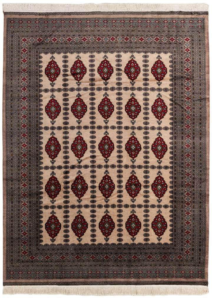 8' 3 x 9' 11 Hand Knotted Bokhara Oriental Wool Rug