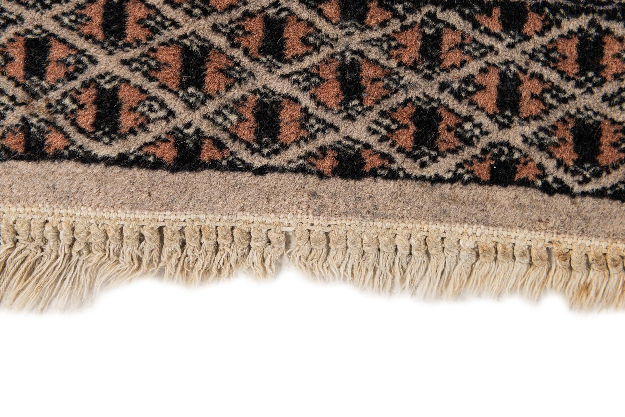 3' 1 x 4' 9 Hand Knotted Bokhara Oriental Wool Rug