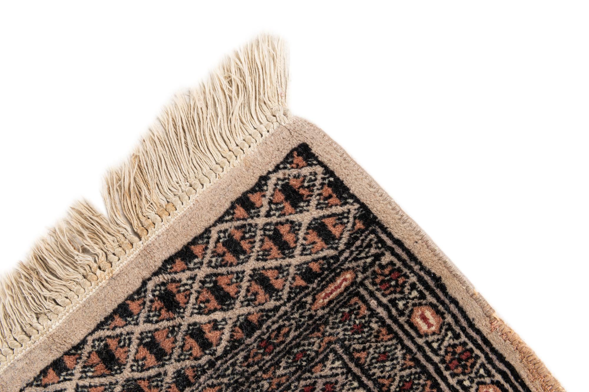 3' 1 x 4' 9 Hand Knotted Bokhara Oriental Wool Rug