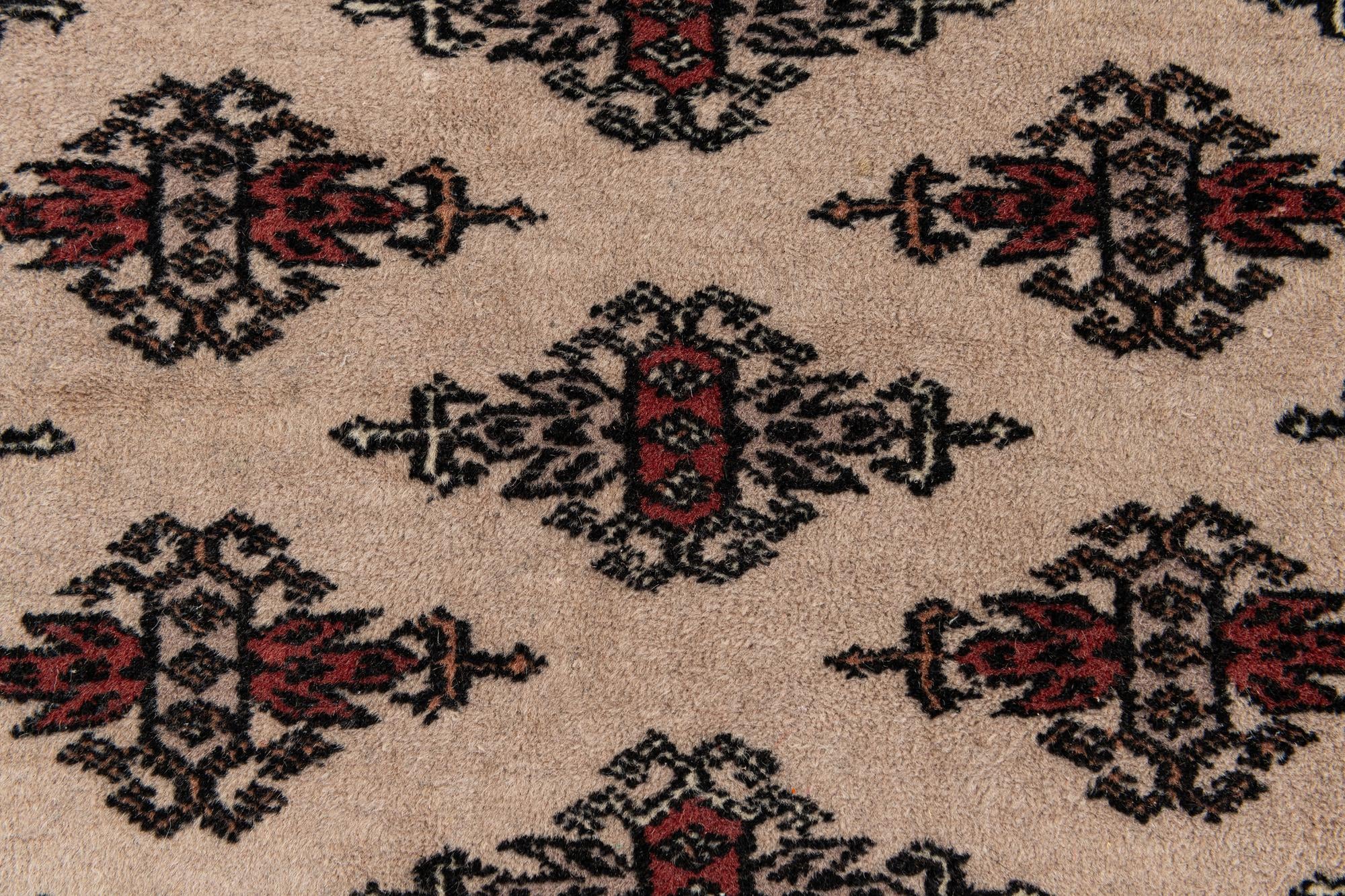 3' 1 x 4' 9 Hand Knotted Bokhara Oriental Wool Rug