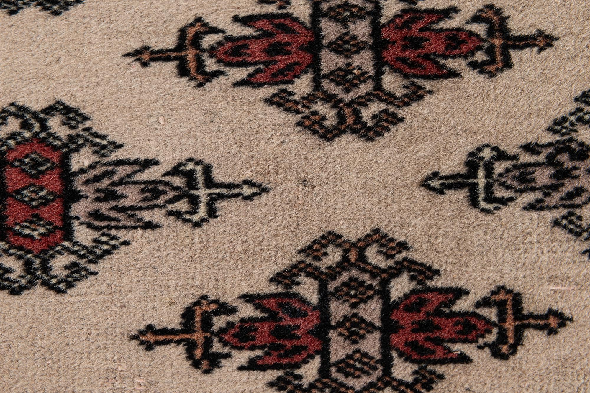 3' 1 x 4' 9 Hand Knotted Bokhara Oriental Wool Rug